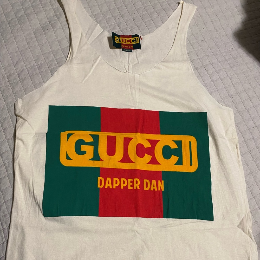 Gucci Dapper Dan Tank Top - White, Green, Red, Yellow